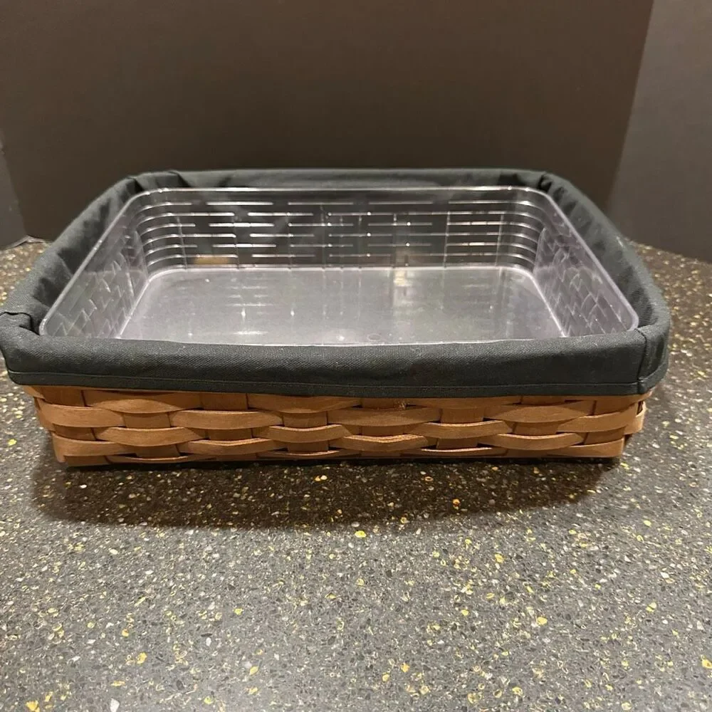 Longaberger Letter Tray with Liner, Protector, and Lid